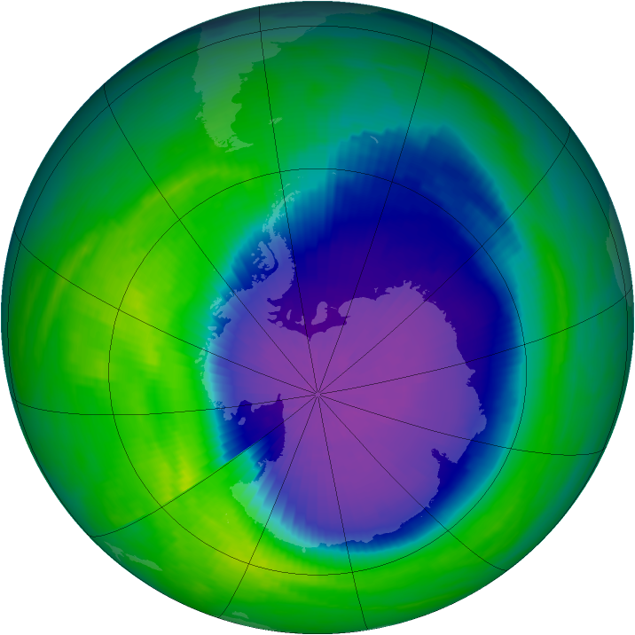 Ozone Map 1992-10-11